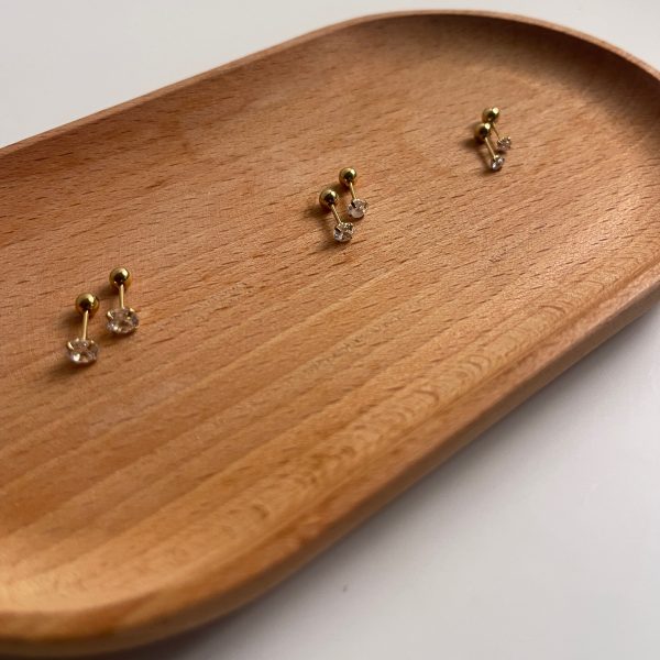 TENNIS ZIRCON STUD